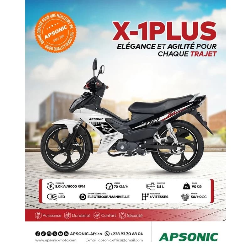 Affiche Officielle Apsonic X-1 Plus Élégance & Agilité