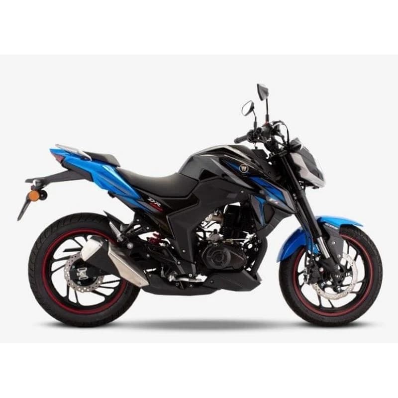 Moto Roadster Haojue DR160S Sport FI Bleu & Noir