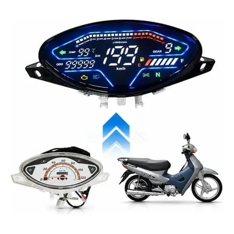 Compteur Digital LCD Haute Précision Scooter 110