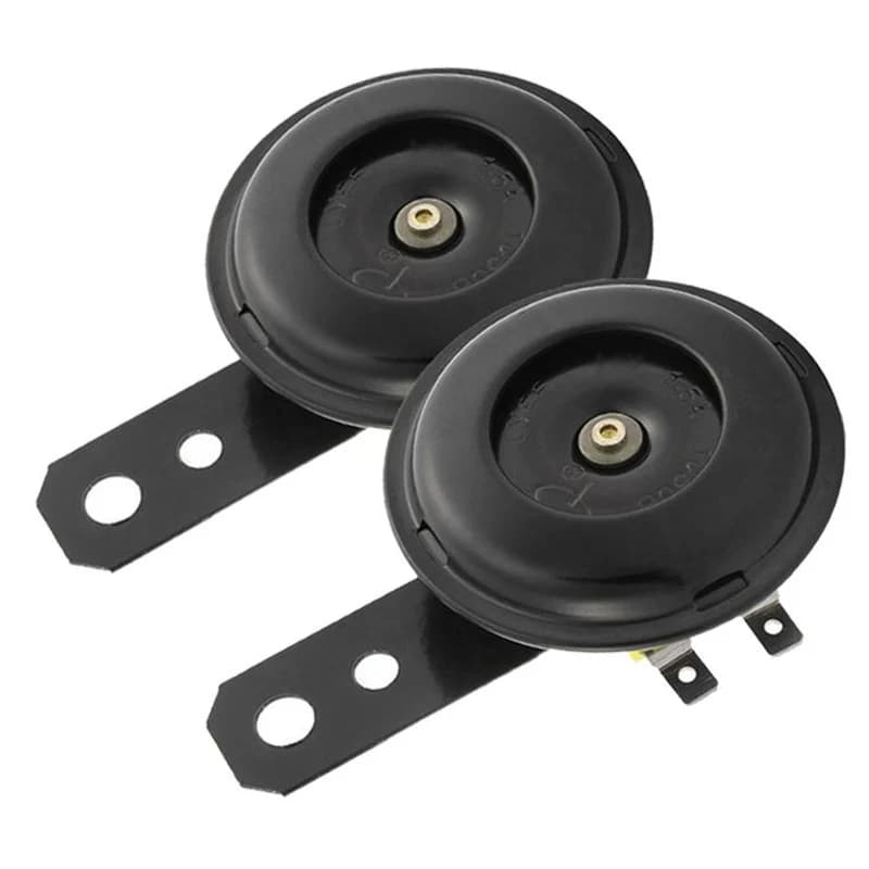 Paire d'Avertisseurs Sonores Klaxons Moto 12V Noirs